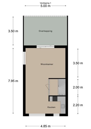 Floorplan - Bloemendalstraat 53, 6291 CL Vaals